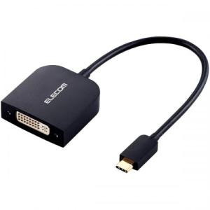 ELECOM AD-CDVIBK USB Type-C映像変換アダプタ/USB Type-C to DVI/ブラック｜is-link