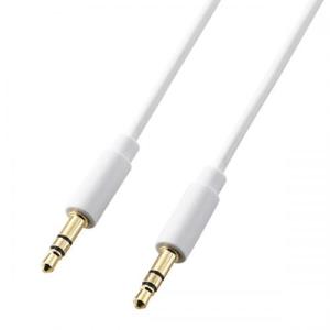 ELECOM DH-MMIP05WH オーディオケーブル/ミニコンポ用/3.5φオス-3.5φオス/ホワイト/0.5m｜is-link