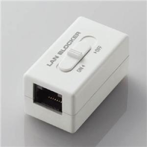 ELECOM LD-DATABLOCK01 通信遮断機能付きRJ-45中継コネクタ(10/100BASE-TX対応)｜is-link