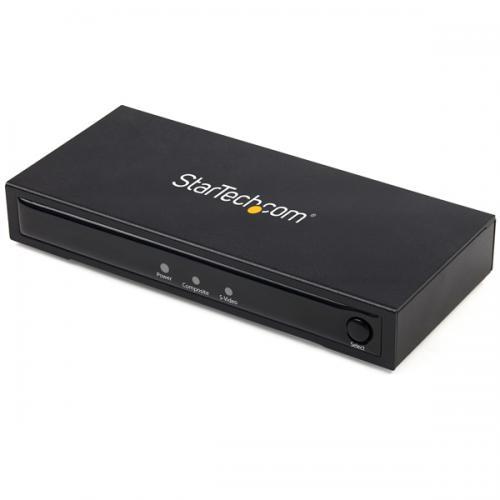StarTech.com VID2HDCON2 RCAコンポジット/S端子-HDMI変換アダプタコン...