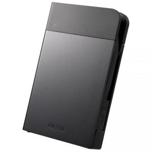 BUFFALO HD-PZN2.0U3-B ICカード対応MILスペック 耐衝撃ボディー防雨防塵ポータブルHDD 2TB ブラック