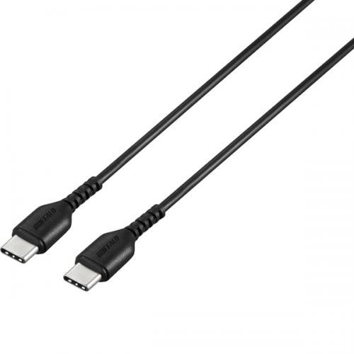 BUFFALO BSMPCCC105BK USB2.0ケーブル（Type-C to Type-C） ...