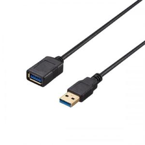 BUFFALO BU3AAS20BK USB3.2 Gen1 ケーブル 延長用 A-A スリム 2m...