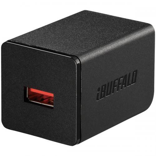 BUFFALO BSMPA2402P1BK 2.4A USB急速充電器 AutoPowerSelec...