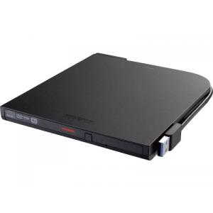 BUFFALO DVSM-PTV8U3-BKB USB3.2(Gen1)対応 ポータブルDVDドライブ 書込ソフト添付 ブラック｜is-link