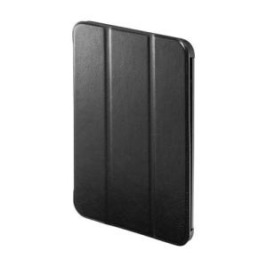 サンワサプライ PDA-IPAD1807BK iPad mini 2021 ソフトレザーケース（ブラ...
