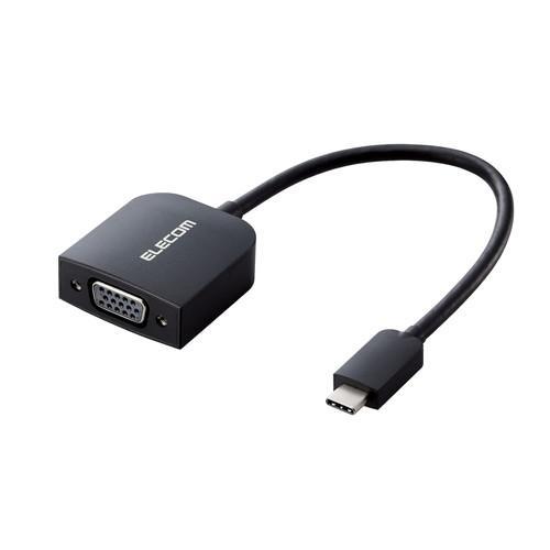 ELECOM AD-CVGABK3 USB Type-C映像変換アダプタ/Type-C - VGA/...