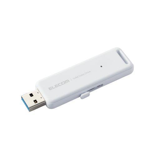 ELECOM ESD-EMB1000GWH 外付けSSD/ポータブル/USB3.2(Gen2)対応/...