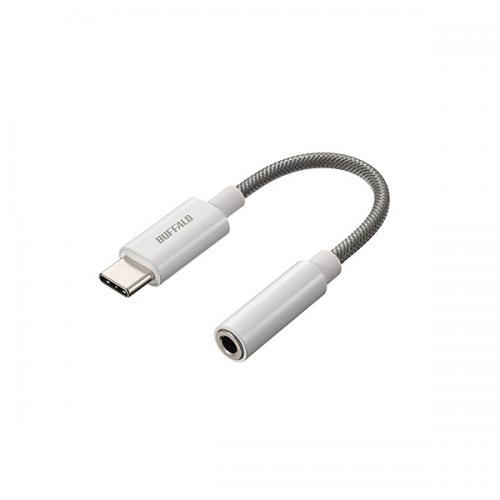 BUFFALO BSMPC350HRWH USB Type-C to 3.5mm 4極オーディオ 変...