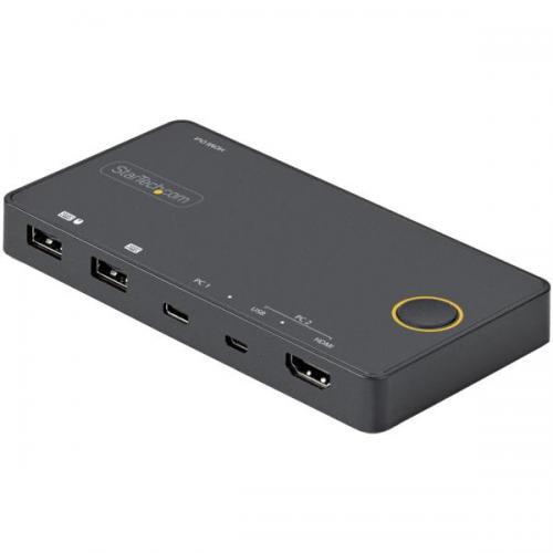 StarTech.com SV221HUC4K 2ポートKVMスイッチ/USB-A + HDMI ＆...