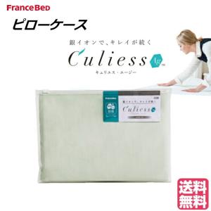 フランスベッド キュリエス・エージー　ＣｕｌｉｅｓｓＡｇ　ピローケース　除菌機能　アグリーザ　銀イオン　カラー　グリーン/ベージュ　送料無料　日本製