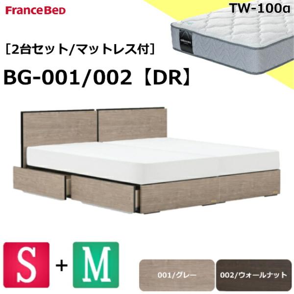 特別価格 2台セット マットセット フランスベッド ベッド シングル セミダブル 2台 BG-001...