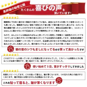 2枚セット 首専用パック 寝ている間に首元ツル...の詳細画像1