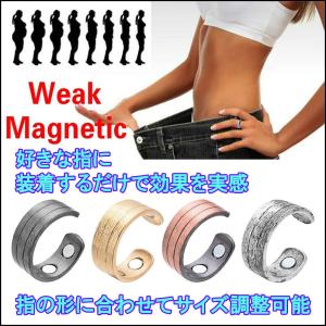 マグネット4個内蔵 ダイエット 指輪 リング ...の詳細画像2