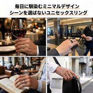 フラット ダイエットリング 幅4mm 男女兼用...の詳細画像2