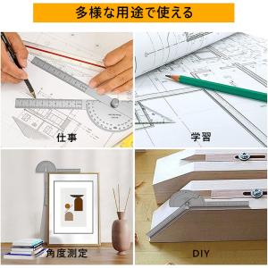 ステンレススチール製 0-180度 角度定規 ...の詳細画像5