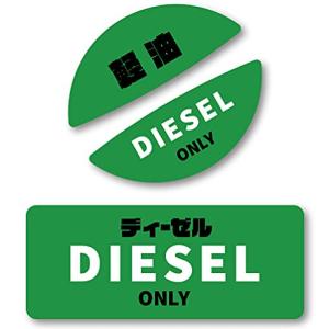 Isaac Trading 車用 ガソリン給油口 蓋 ステッカー 長方形／フューエルキャップ用 2種セット 燃料表示 シール 油種間違い防止 用)