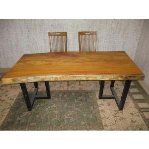 アウトレット特価!399,000円→248,000円】ダイニングテーブル 一枚板