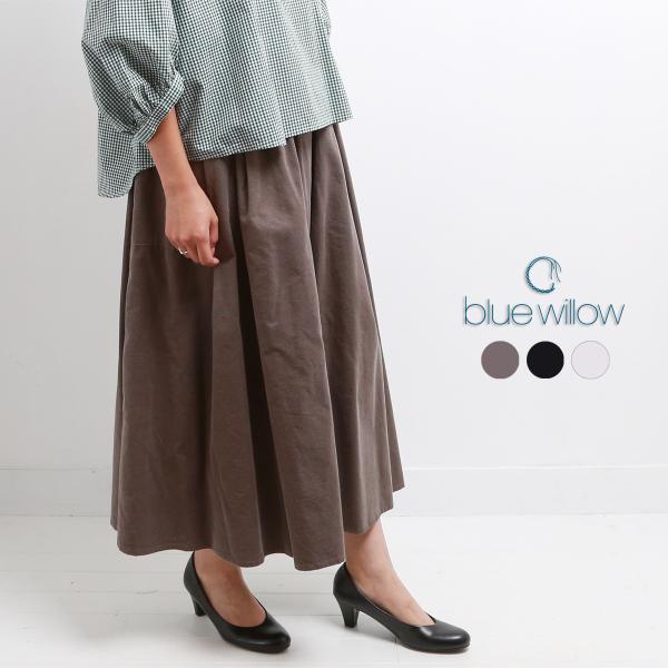 blue willow 細コーデュロイサイドポケットスカート レディース ブルーウィロー 01EFP...