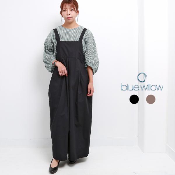 blue willow タイプライターサロペット レディース ブルーウィロー 01EFP14416 ...