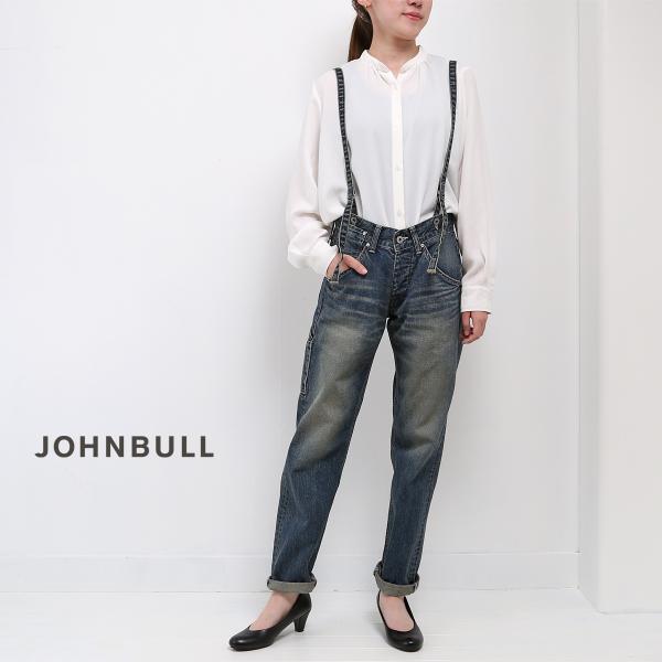 JOHNBULL サスペンダーワークパンツ レディース ジョンブル JL231P42 デニム ジーン...