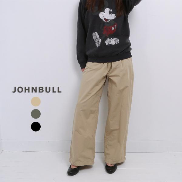 JOHNBULL コットンリネンカルゼイージーパンツ レディース ジョンブル JL243P07 チノ...