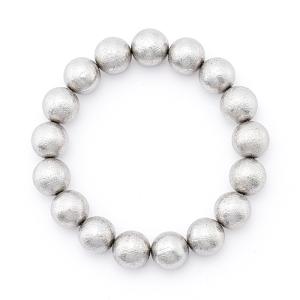 ギベオン 隕石 ブレスレット （ナミビア産） 12mm 17玉 No.49 （鑑別書付）