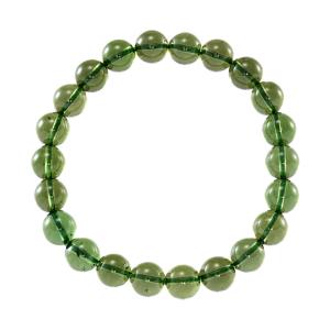 モルダバイト ブレスレット 8mm 22玉 No.18 （鑑別書付）