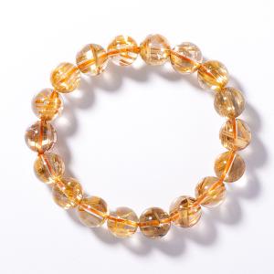 ルチルクォーツ ブレスレット SAup （ブラジル産） 10mm 18玉 No.140