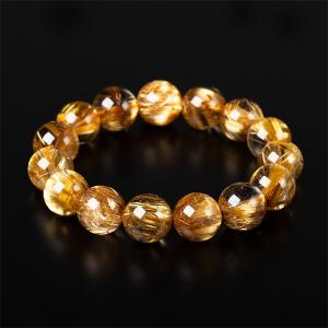 ルチルクォーツ ブレスレット タイチンルチルク...の詳細画像1