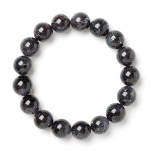 スーパーセブン ブレスレット ブラックスーパーセブン EX （マダガスカル産） 12mm 17玉 No.31