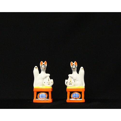 狐 神具 キツネ 稲荷 3寸