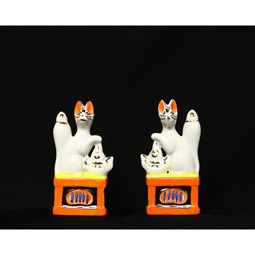 狐 神具 キツネ 稲荷 4寸