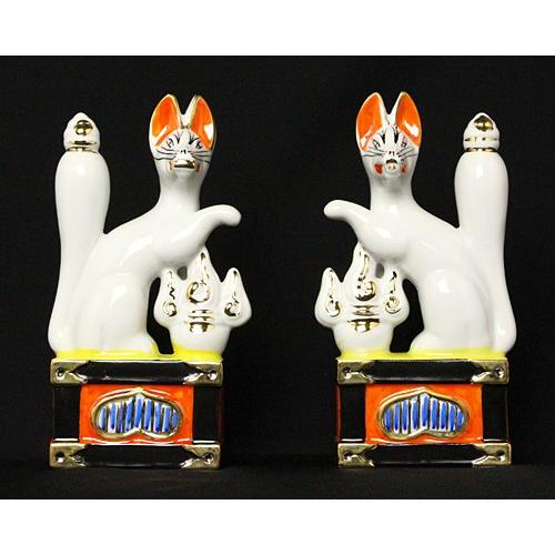 狐 神具 キツネ 稲荷 6寸