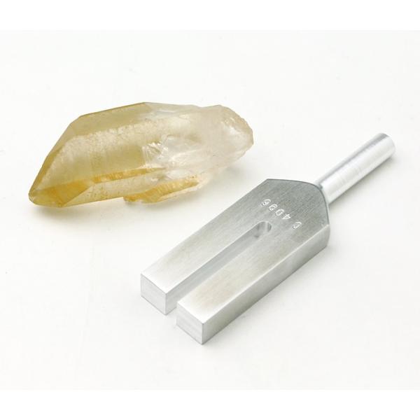 音叉 ヒーリング チューナーセット （タンジェリン水晶ポイント・小）