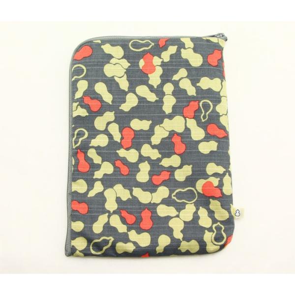 御朱印帳 袋 御朱印帳入れ ご朱印帳入れ L字ポーチ ひょうたん グレー