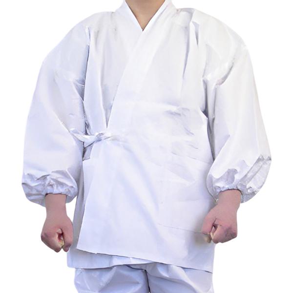 神職用 衣装 白衣 作務衣 上 M