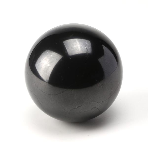 シュンガイト 丸玉 80mm （ロシア カレリア共和国産） （アソート） No.1