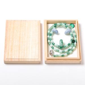 糸魚川翡翠 （いといがわひすい） 古代ネックレス （小滝川産） ラベンダーひすい勾玉入り No.8