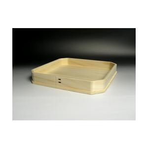 吉野桧 折敷 8寸  幅24.7cm 奥行24.7cm 高さ3.5cm