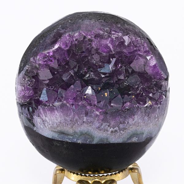 アメジスト 丸玉 アメジストジオード 笑口 （わらいぐち） （ウルグアイ産） 54mm No.73