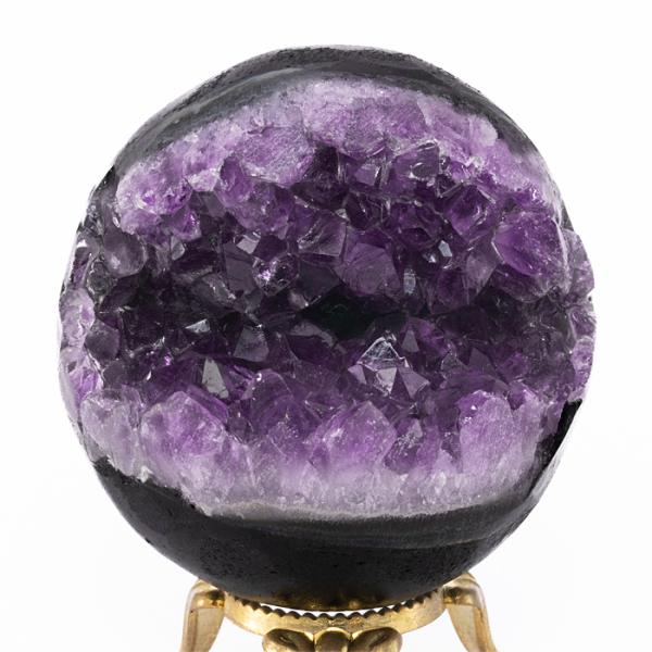 アメジスト 丸玉 アメジストジオード 笑口 （わらいぐち） （ウルグアイ産） 54mm No.74