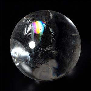 水晶 丸玉 ナチュラルレインボー水晶 (アイリ...の詳細画像2