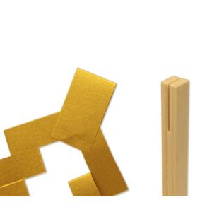 白木御幣 金 5寸の詳細画像1