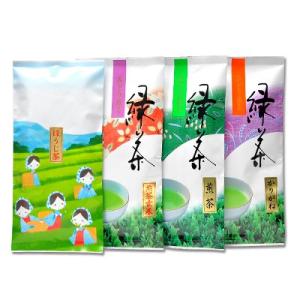 【初回限定】伊勢茶４品セット メール便 (お一人様1回限り お茶 緑茶 茶葉 お茶の葉 日本茶 カテキン 国産 三重県産 伊勢 丸中製茶