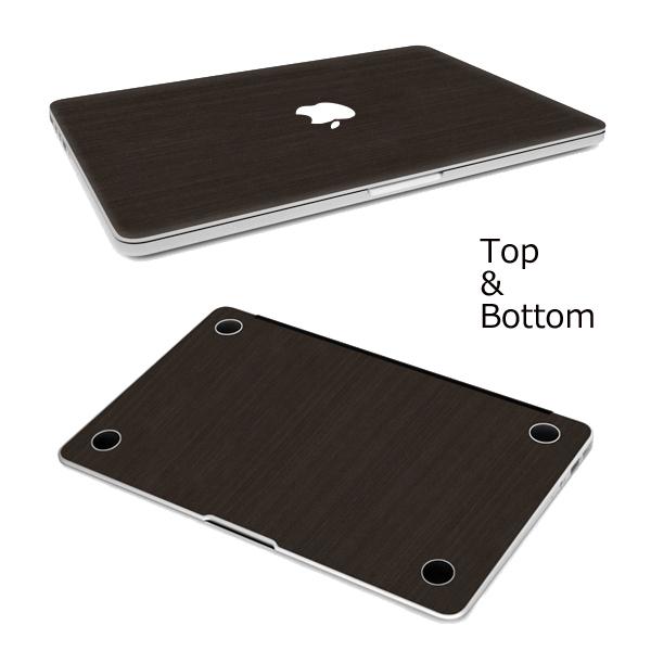MacBook Air(2012-2017) 13インチ メタル調プレミアムスキンシール【トップ＆ボ...
