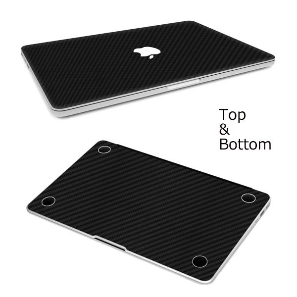 MacBook Air(2012-2017) 13インチ カーボン調プレミアムスキンシール【トップ＆...