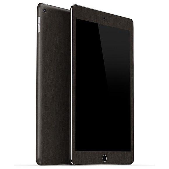 iPad Air2 メタル調プレミアムスキンシール【ブラッシュドダークチタン】