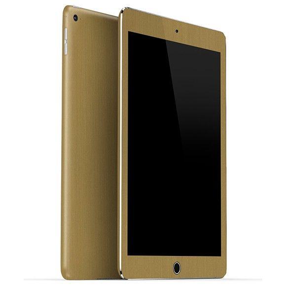 iPad Air2 メタル調プレミアムスキンシール【ブラッシュドゴールド】