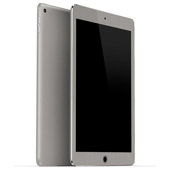 iPad Air2 メタル調プレミアムスキンシール【ブラッシュドスチール】